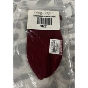 Longaberger Extra Small Gatehouse Basket Liner XS Paprika Red NEW